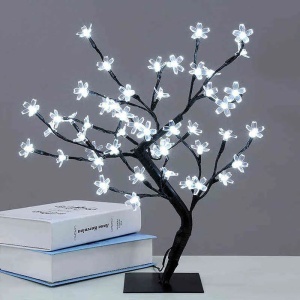 Pomisor cu flori de cires iluminate cu 36 LED-uri, Inaltime 40cm, Lumina alba cald, rece sau multicolor - Img 3
