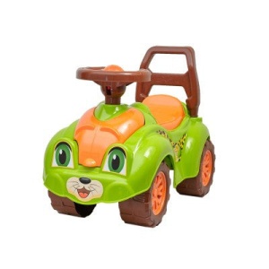 Premergator pentru copii 1 an+, Ride-on, masinuta vesela, cu claxon, tigru, verde - Img 1