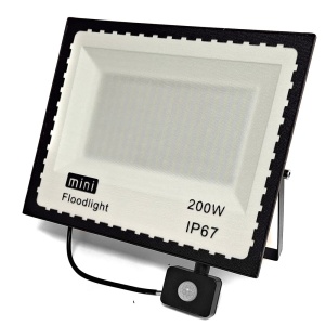 Proiector halogen LED 200W cu senzor de miscare, Flux lumnios 1400lm, Protectie IP67
