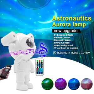 Proiector LED in forma de astronaut, Bluetooth, sunete si lumini, telecomanda - Img 7
