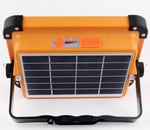 Proiector Solar Portabil 200W cu 288 LED NEGRU-PORTOCALIU - Img 3