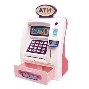 Pusculita tip bancomat cu functii reale si sunete - Retragere si depunere