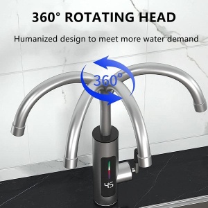 Robinet Electric din Inox pentru Încălzire Instanta a Apei, Putere 3000W, Calitate Premium - Img 3