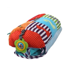 Saltea-perna si centru de activitati, pentru copii 12 luni+, din plus, 78x44x13cm, multicolor - Img 5