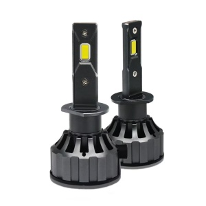 Set 2 becuri LED H1, Canbus, 120W, fara eroare, 6000k, 12000 lumeni, lumina alb-rece - Img 1