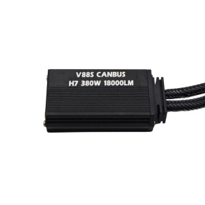 Set 2 becuri LED H7 V88S Canbus, cu putere 380W, 18000Lm, 6000K, lumina alba-rece - Img 4