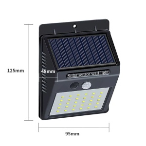 Set 2 lampi solare de perete cu 30 LED, Senzor de lumina si miscare - Img 9