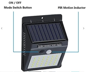 Set 3 Lampi BRIGHT 30 LED Solare cu senzor de miscare si lumina 1 mod ILUMINARE - Img 11