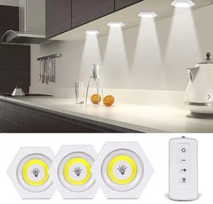 Set 3 Lampi Hexagonale LED Cob cu telecomanda si Butoane individuale - Img 9