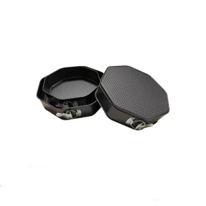Set 3 tavi octagonale pentru copt, cu fund detasabil, din otel carbon - Img 3