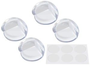 Set 4 bucati protectii de colt din silicon transparent pentru mobila - Img 2