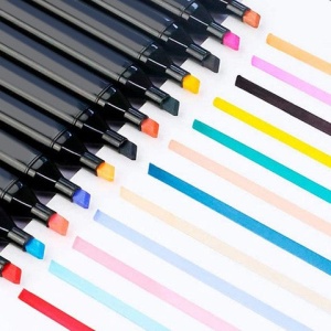 Set 40 markere cu capat dublu - Carioci profesionale multicolore - Img 6
