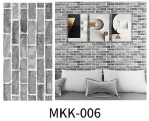 Set 5 x tapet autoadeziv decorativ, spuma moale, lavabil, adeziv puternic, usor de montat, 30x60cm, gri, model caramida - Img 9
