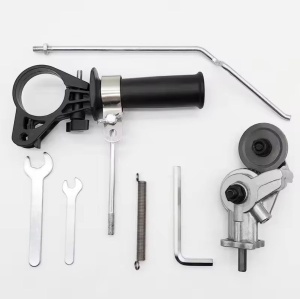 Set adaptor cu role si maner pentru taiat tabla si materiale din fier pentru surubelnita electrica - Img 2