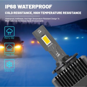 Set cu 2 becuri auto LED tip D1S, Putere 70W, 10000LM, 6500K - Img 7