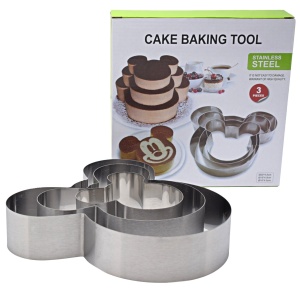 Set de 3 piese pentru copt blaturi de tort in forma de Mickey Mouse - Img 2