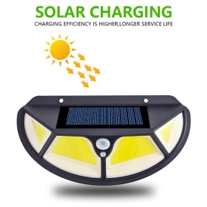 Set de 4 lampi solare de perete Model SH-122 LED COB cu senzor de miscare si lumina, 3 moduri de iluminare - Img 3