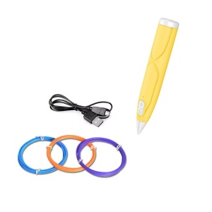 Set Stilou 3D cu 3 filamente colorate 1.75 mm, 18x3 cm, albastru/galben/roz/violet - Img 5