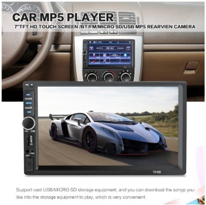 Sistem Media Auto MP5 cu Ecran Touch HD de 7", 7018B, Bluetooth, Telecomanda, Negru - Img 4