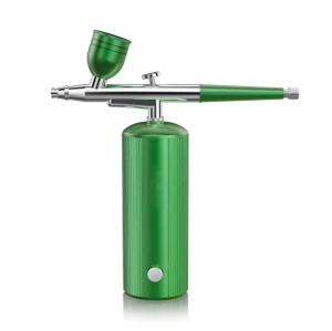 Spray hidratare pentru fata ZY8, portabil, din metal, pentru curatarea tenului, verde - Img 1