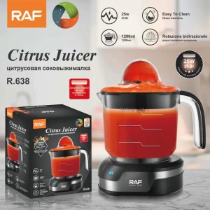 Storcator electric pentru fructe RAF R638, Capacitate 1200ml, Putere 25W, Negru - Img 2