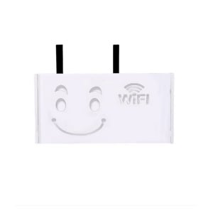 Suport de perete pentru router sau alte obiecte, din ABS, 40x20x9cm, alb - Img 1