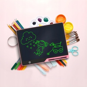 Tableta grafica pentru copii,Scris si desenat,Dimensiune 16 inch,Roz - Img 8