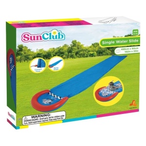 Tobogan de Apa Gonflabil, Pentru copii 5 ani+, Vinil, dimensiune 4.88x0.90 m, Bleu - Img 3