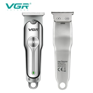 Trimmer Profesional VGR V-071, Lama T din Otel Inoxidabil, Autonomie 120 Minute, Incarcare USB, 3 Piepteni Inclusi, Argintiu - Img 7
