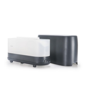 Umidificator si Difuzor de Aroma, cu Flacara Falsa, 240ml, Telecomanda, Temporizator, Negru - Img 2