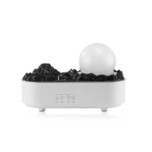Umidificator Vulcan, cu Lumina, Ultrasunete, 200ml, 4W, Alb - Img 4