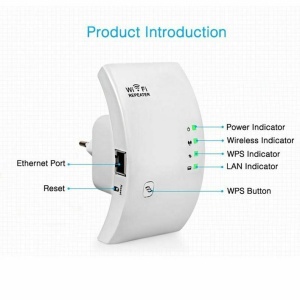 Amplificator semnal WiFi/Range Extender, 300 Mbps, WLAN 2.4 GHz - Img 4