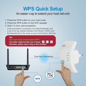 Amplificator semnal WiFi/Range Extender, 300 Mbps, WLAN 2.4 GHz - Img 9
