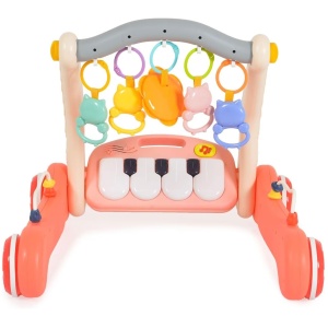 Antemergator cu Saltea de Joaca si Centru de Activitati, cu Muzica, Lumini si 4 Jucarii Detasabile, Multicolor - Img 5