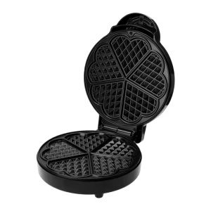 Aparat de facut vafe, 1000W, incalzire pe ambele parti, olaci antiaderente, 24x12x29cm, negru - Img 5