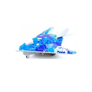 Avion de jucarie cu telecomanda, pentru copii 3 ani+, cu lumini, acumulator si cablu incarcare, albastru - Img 4