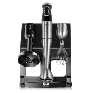 Blender RAF R3004, 5 in 1, 500W, recipient de 500ml, 700ml, tel si suport, 2 viteze, 4 lame din otel, 40 cm, negru-argintiu - Img 5