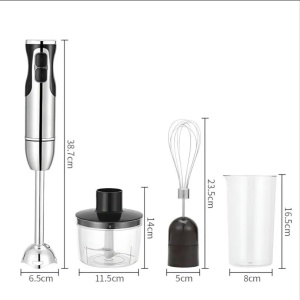 Blender RAF R3006, 1600W, recipient de 500ml, vas de 600ml si tel, 2 viteze, 38.7cm, negru-argintiu - Img 8