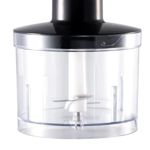 Blender RAF R3007, 4 in 1, 1600W, cu recipient de 500ml, vas de 600ml, tel si lame din otel, 2 viteze, argintiu-negru - Img 5