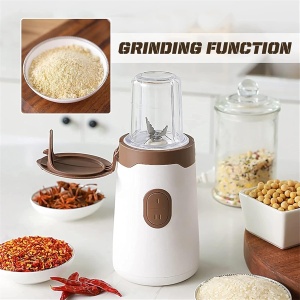Blender, tocator si storcator T164, 3 in 1, 250W, cu 3 accesorii, alb-maro - Img 2