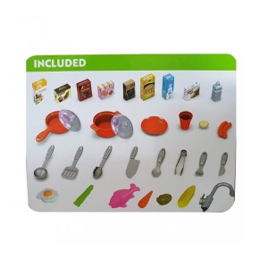 Bucatarie de jucarie pentru copii 3+ ani, cu sunete realiste, 44 accesorii - Img 4