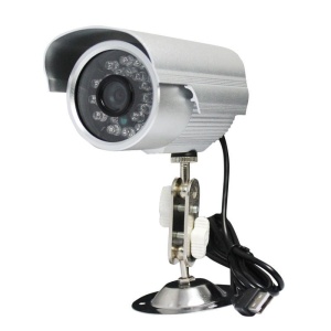 Camera de supraveghere CCTV IR de 720P, cu stocare pe TF card, USB plug&play, senzor CMOS, argintie - Img 1