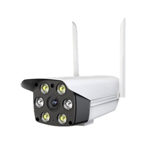 Camera de supraveghere cu incarcare solara, WiFi, fara fir, 2MP, infrarosu, PIR, unghi de vedere de 80°, alba - Img 1