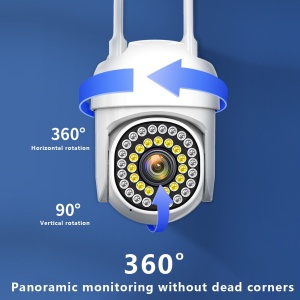 Camera de supraveghere IP CCTV smart de 2MP, Wi-Fi, senzor lumina si miscare, infrarosu, alerte, alba - Img 14