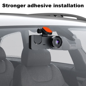 Camera tripla auto DVR slim, ecran LCD 2 inchi, Full HD, 3 lentile, 2 fata si 1 spate, senzor G, negru - Img 4