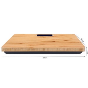 Cantar de Baie din lemn de Bambus cu ecran LCD, Design Eco-Friendly, Oprire Automata - Img 6
