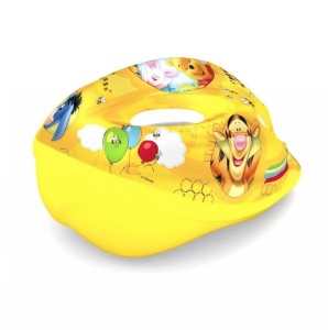 Casca de protectie pentru copii, marime 52 si 56 cm, Winnie the pooh, Galben - Img 2