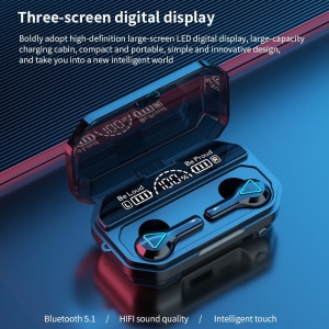 Casti In-Ear Wireless, Bluetooth 5.0, Microfon Incorporat, Afisaj LCD, 50Hz-KHz, 108dB, 16Ω, 1,5A, 5V, Negru - Img 7