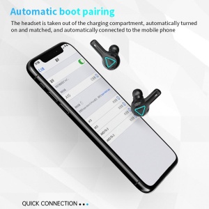 Casti In-Ear Wireless, Bluetooth 5.0, Microfon Incorporat, Afisaj LCD, 50Hz-KHz, 108dB, 16Ω, 1,5A, 5V, Negru - Img 13
