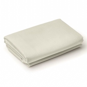 Cearceaf din bumbac cu elastic pentru pat dublu, Dimensiune 160x200cm+28cm, Culoare Bej